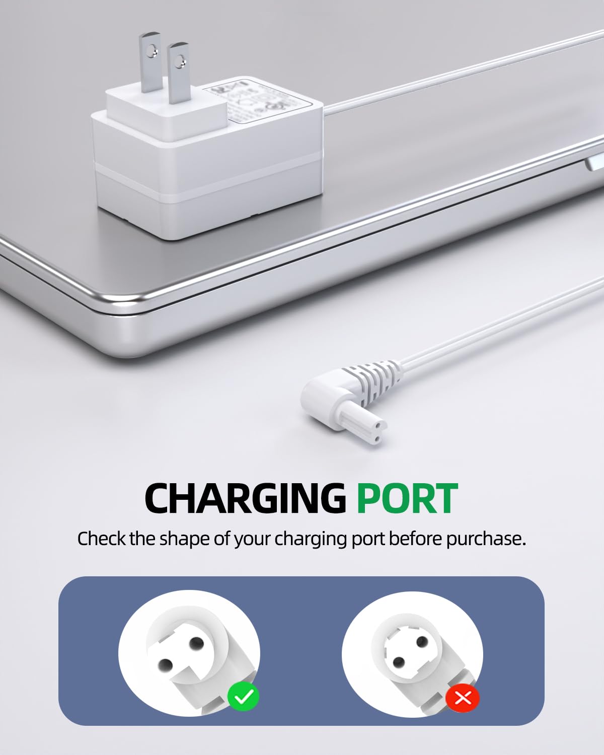 23V Charger Fit for Black and Decker N511997, Replacement for Black+Decker Dustbuster 90602523-04 HHVK515JP07 CHV1410L32 HHVK515J00FF BHFEA420J Handheld Vacuum Power Cord (Not Fit for 15V)