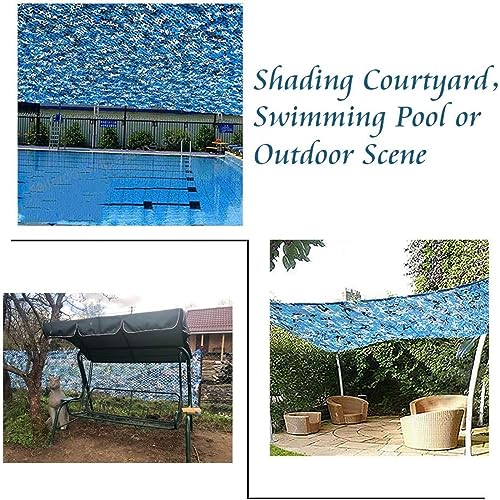 Yeacool Ocean Camo Netting 4.9ftx6.5ft for Hunting Camping & Party Decorations