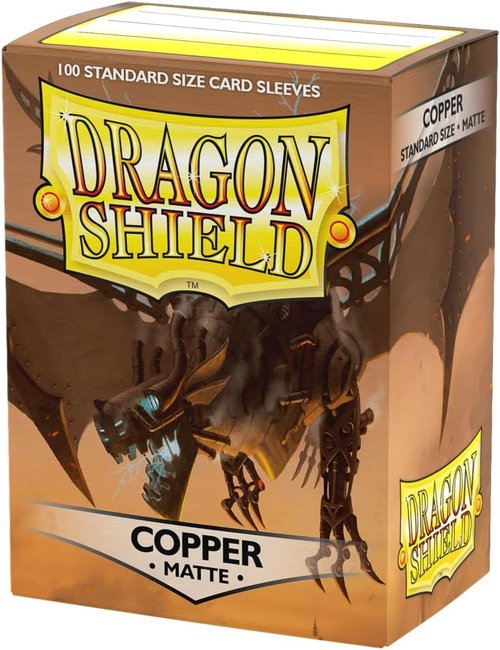 Dragon Shield | Premium Copper & Crimson TCG Sleeves - 2X 100 CT | Smooth & Tough Protection for Pokémon, Flesh & Blood, One Piece & Magic The Gathering