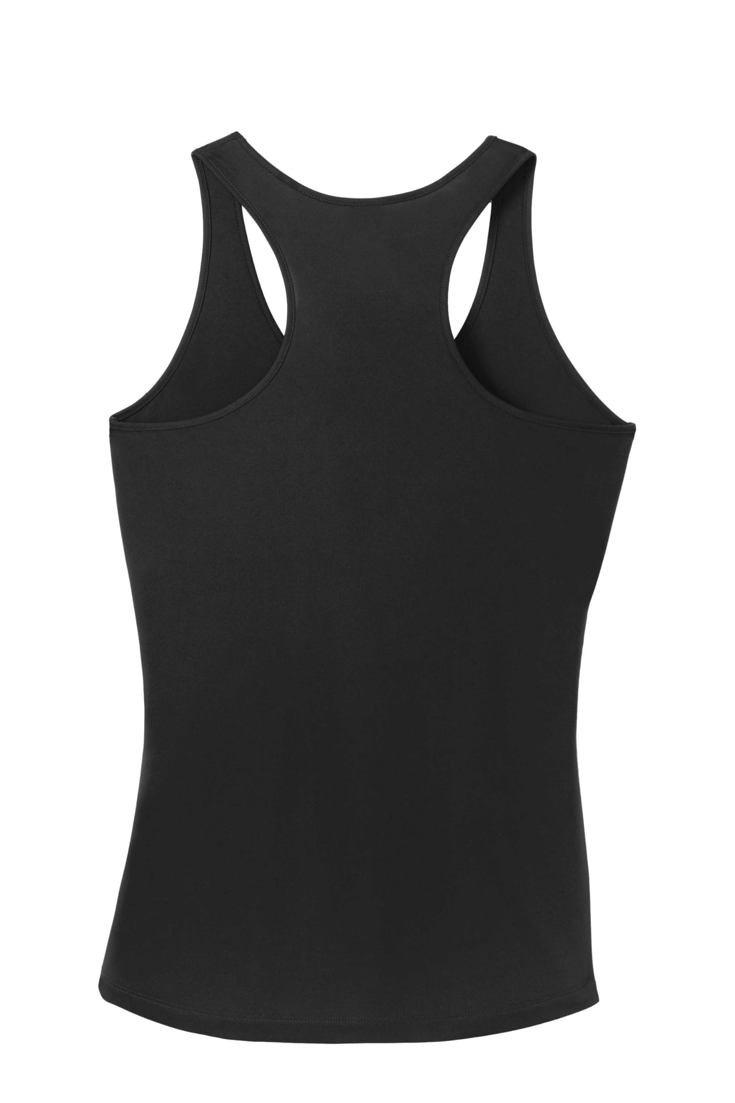 SPORT-TEK Women's PosiCharge Competitor Racerback Tank | Summer Workout Top, Athletic Fit Clothing for Gym & Running Black