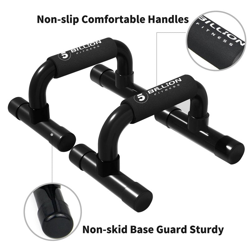 5BILLION FITNESS Push Up Bars for Home Workout, Non-Slip Pushup Handles for Strength Training, Wrist Protection Calisthenics Equipment, Portable Push Up Stands, Support Up to 330 lbs