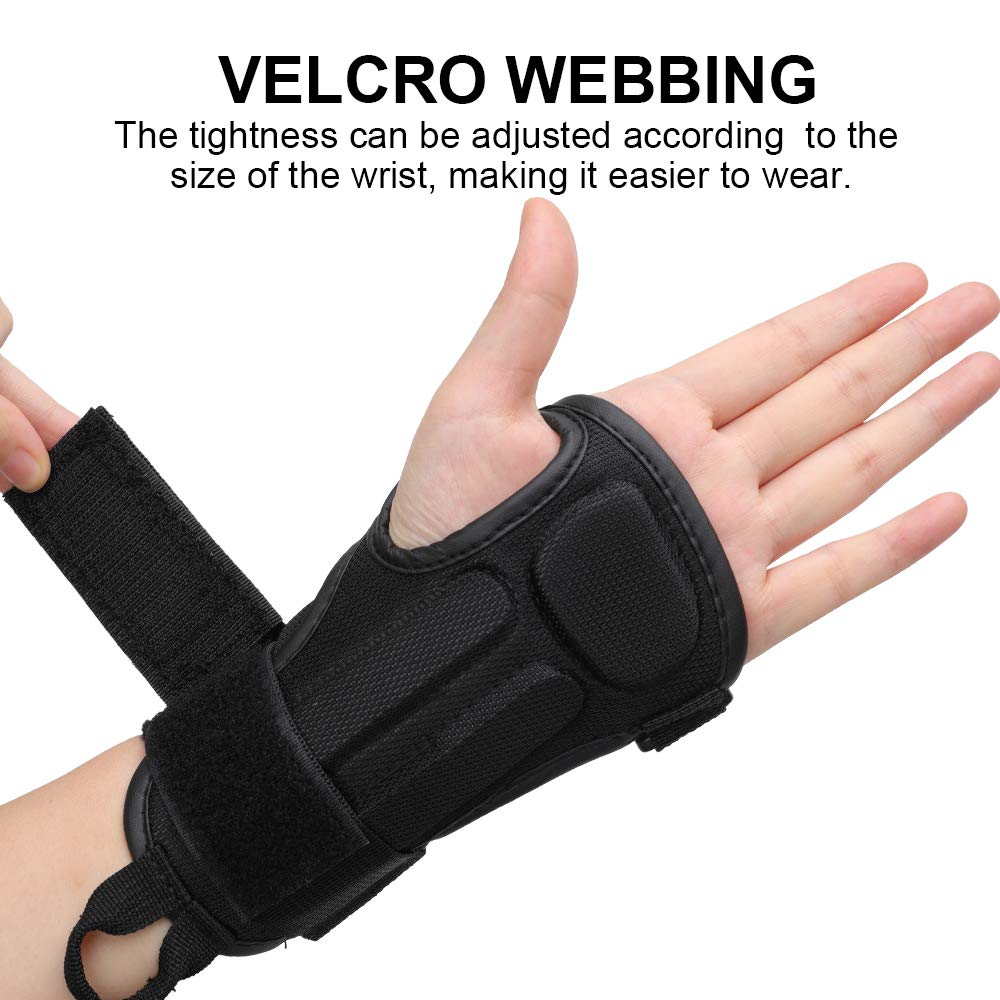Wrist Guard, Wrist Support for Roller Skating Snowboarding Skateboarding , Protective Gear Wrist Brace for Adults/Kids/Youth (1 Pair)
