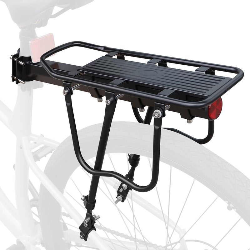 ZUKKA Rear Bike Rack Adjustable Universal Rear Bike Rack 110lbs Load Capacity Quick Release Bike Cargo Rack Luggage Bike Rack Rear Mountain Bike Rack