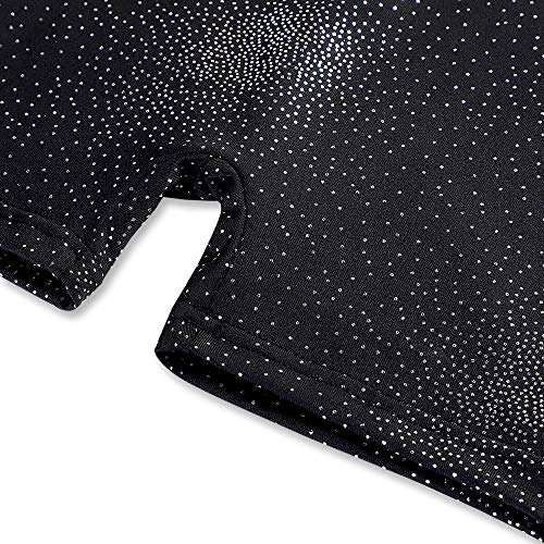 Girls Sparkle Gymnastics Biketard - Snowflake Mermaid - Leopard, 5-6 Years