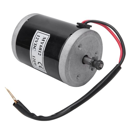 Haofy for My6812B 12 Motor, My6812 12V 120W High Speed Small Brush Motor with Belt Pulley Electric Scooter E Accessory