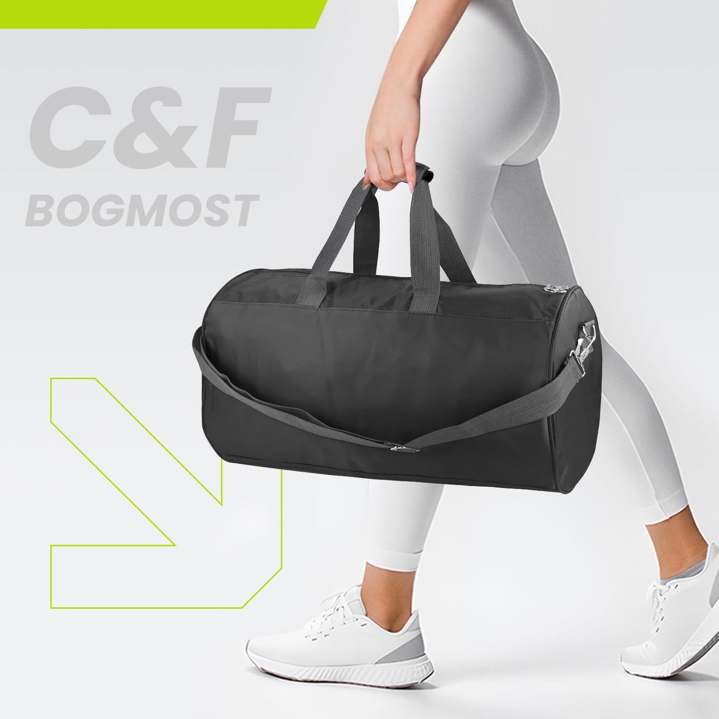 C&F BOGMOST Small Travel Duffel Bag Foldable Waterproof Gym Bag for Gym Beach Swim Bag Men Women Duffle Bag Lightweight Oxford Cloth Sports Bag-Purple