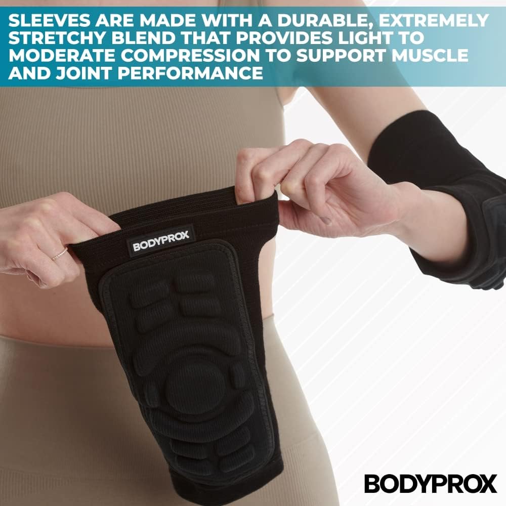 Bodyprox Elbow Guard Sleeves - Protective Pads for Enhanced Comfort and Support | 1 Pair