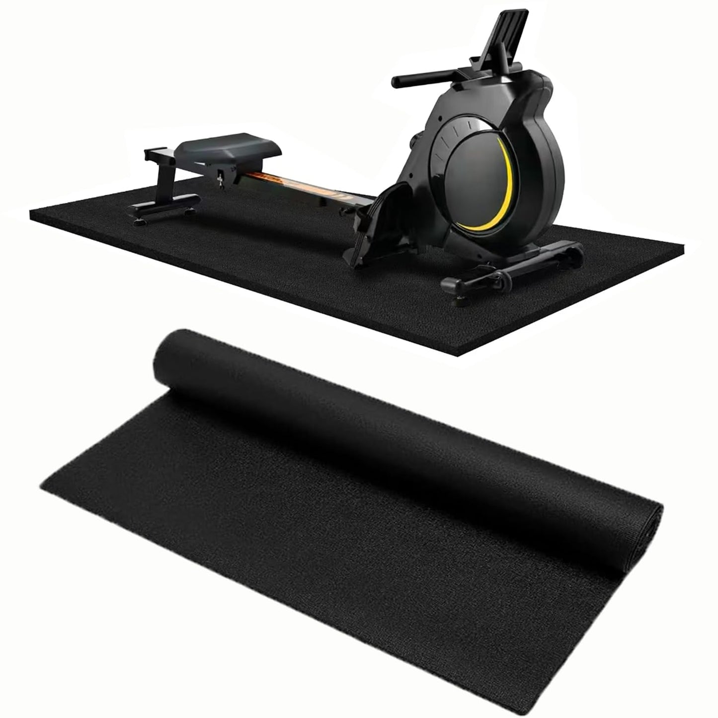 Walking Pad Mat for Carpet, Treadmill Mat for Hardwood Floors, Bike Mats Compatible with Peloton – Non-Slip Exercise Mats, Shock Absorbing & Floor Protection for Home Gym Use (84" Lx 36" W x0.24 Th)