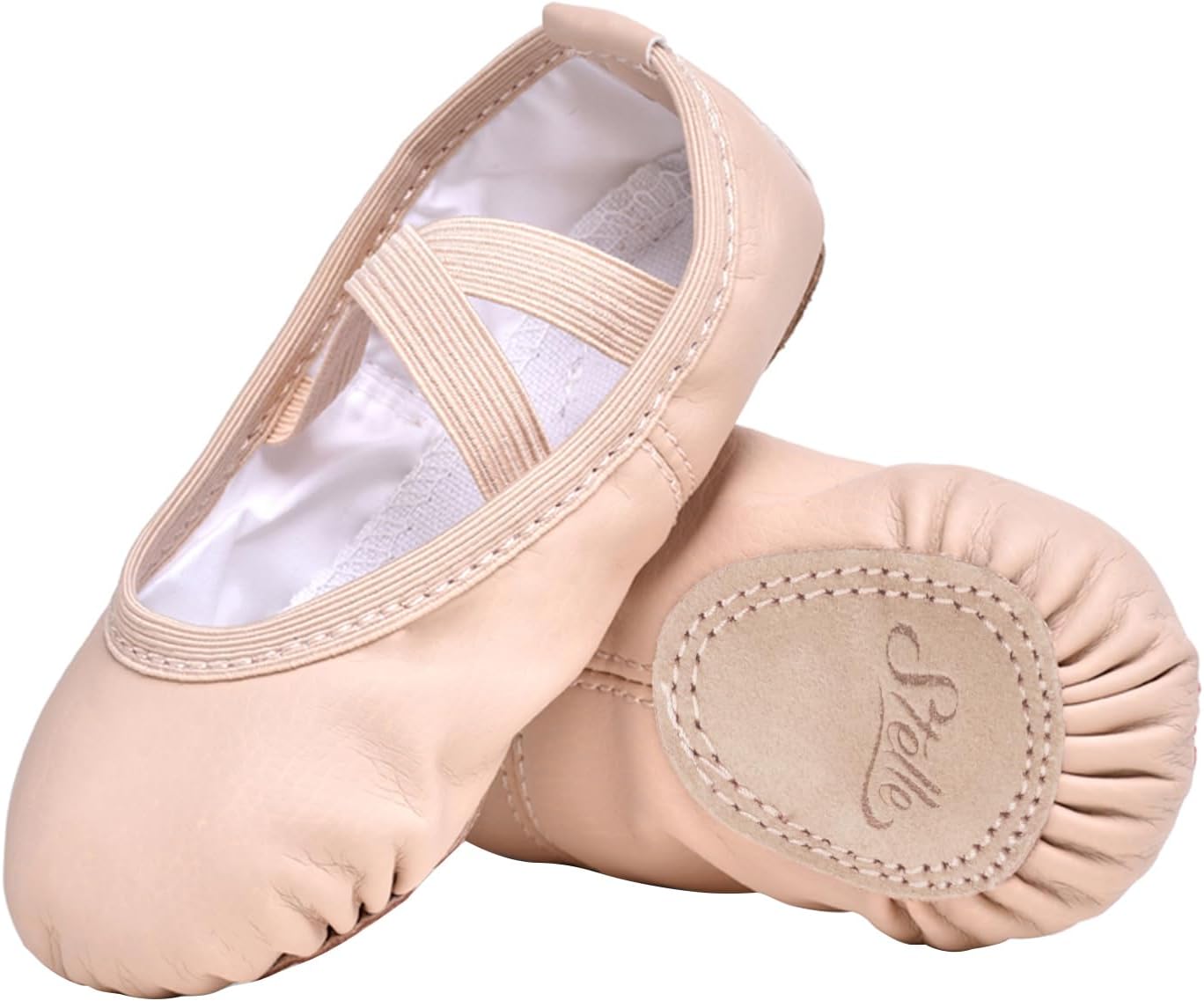 Stelle Ballet Shoes - Soft Leather Toddler & Kids Dance Slippers | Perfect for Girls & Boys