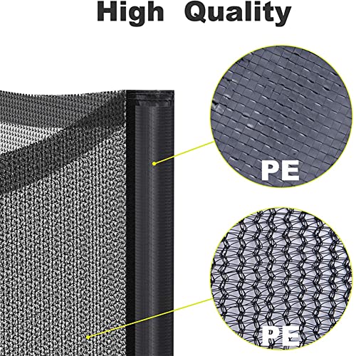 Trampoline Enclosure Net with Zipper & Buckle, Safety for Round Frames