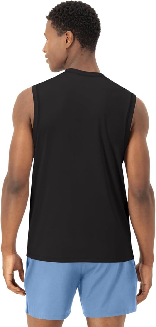 Hanes Men's Moves Tank - Performance Moisture-Wicking Top with 4-Way Stretch | Comfortable Fit
