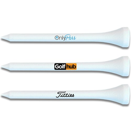 OnlyPars Golf Tees - Golf Hub Tees - Set of 36 Golf Tees - 3 Designs - Golf Tee Gift Set