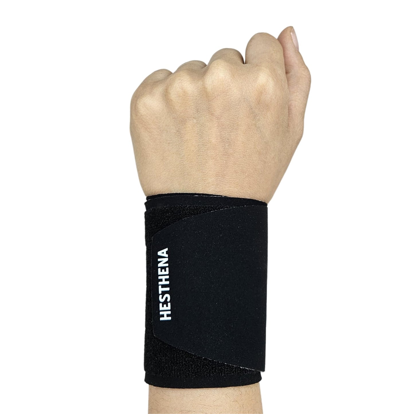 HESTHENA Wide Fit Wrist Support Brace for Pain Relief – Thumb-Free, Lightweight & Soft Ideal for Carpal Tunnel, Typing, Daily Use (1pc)