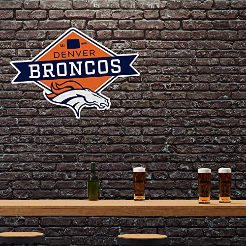 Denver Broncos Pennant - 18" Soft Felt Wall Decor