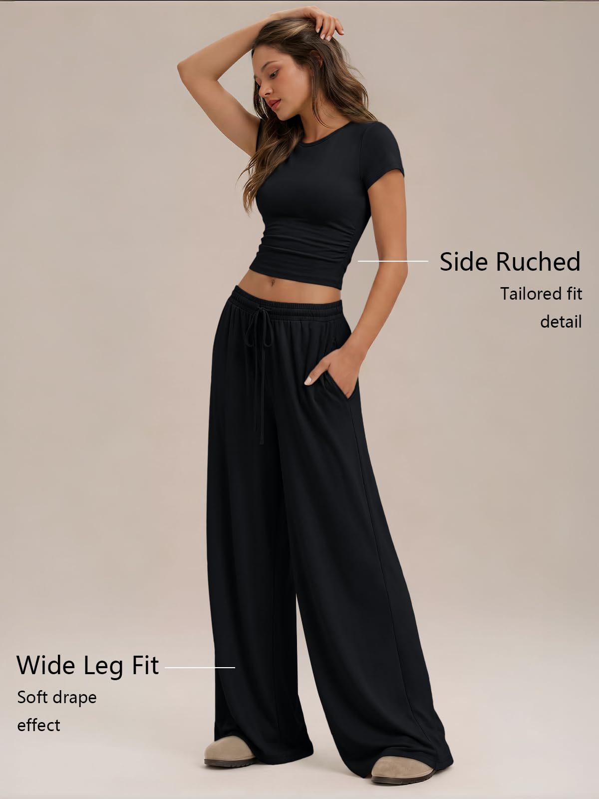 Trendy Queen Womens 2 Two Piece Set 2026 Summer Workout Vacation Gym Clothes Spring Fashion Lounge Matching Airport Travel Outfit Resort Wear Fitness Athleisure Clothing