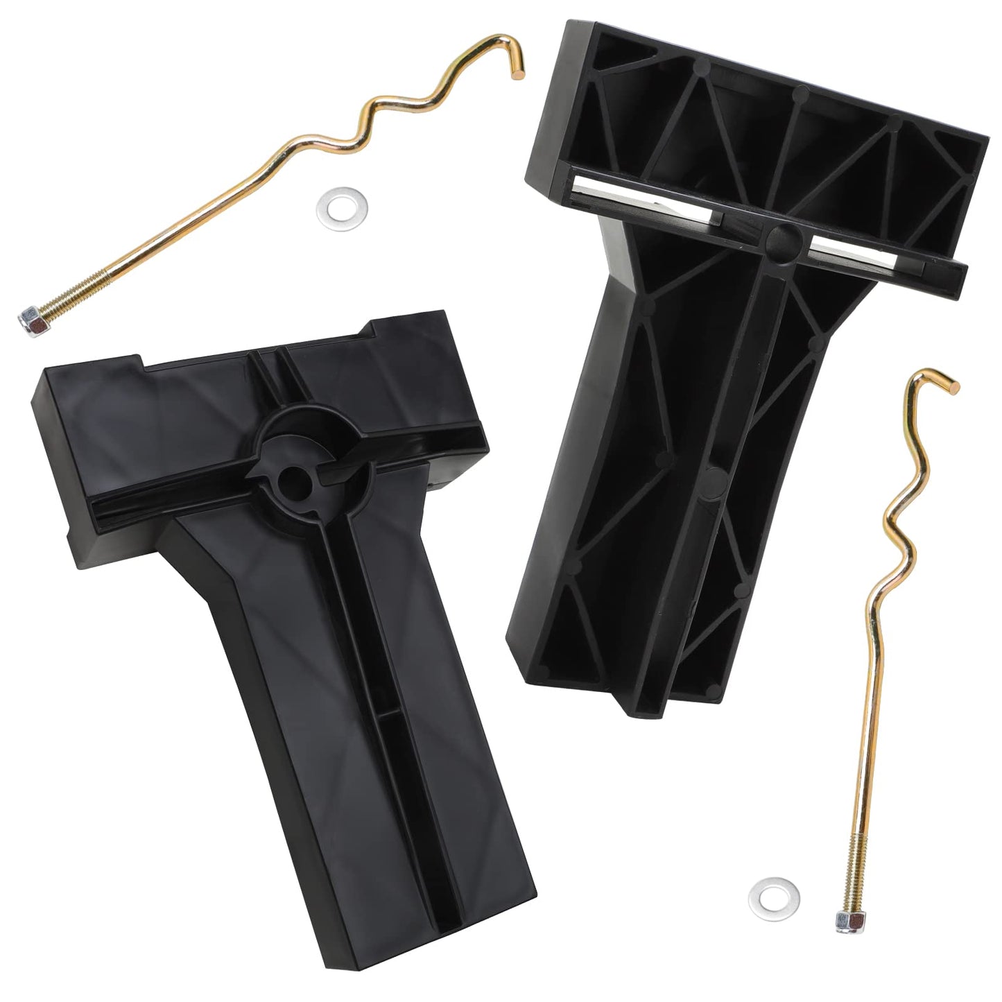 Roykaw Golf Cart Battery Hold Down with Rods Kit for Club Car Precedent 2008.05-Up Electric Models, Replaces # 103374801, 103357701
