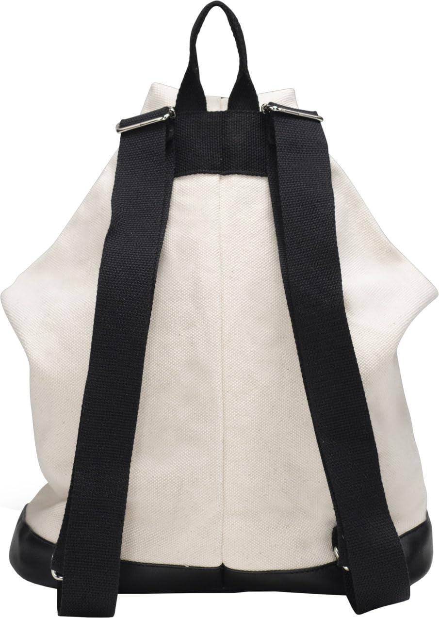 Volcom Women's Zippered Backpack Rucksack, Black/White, ONE SIZE