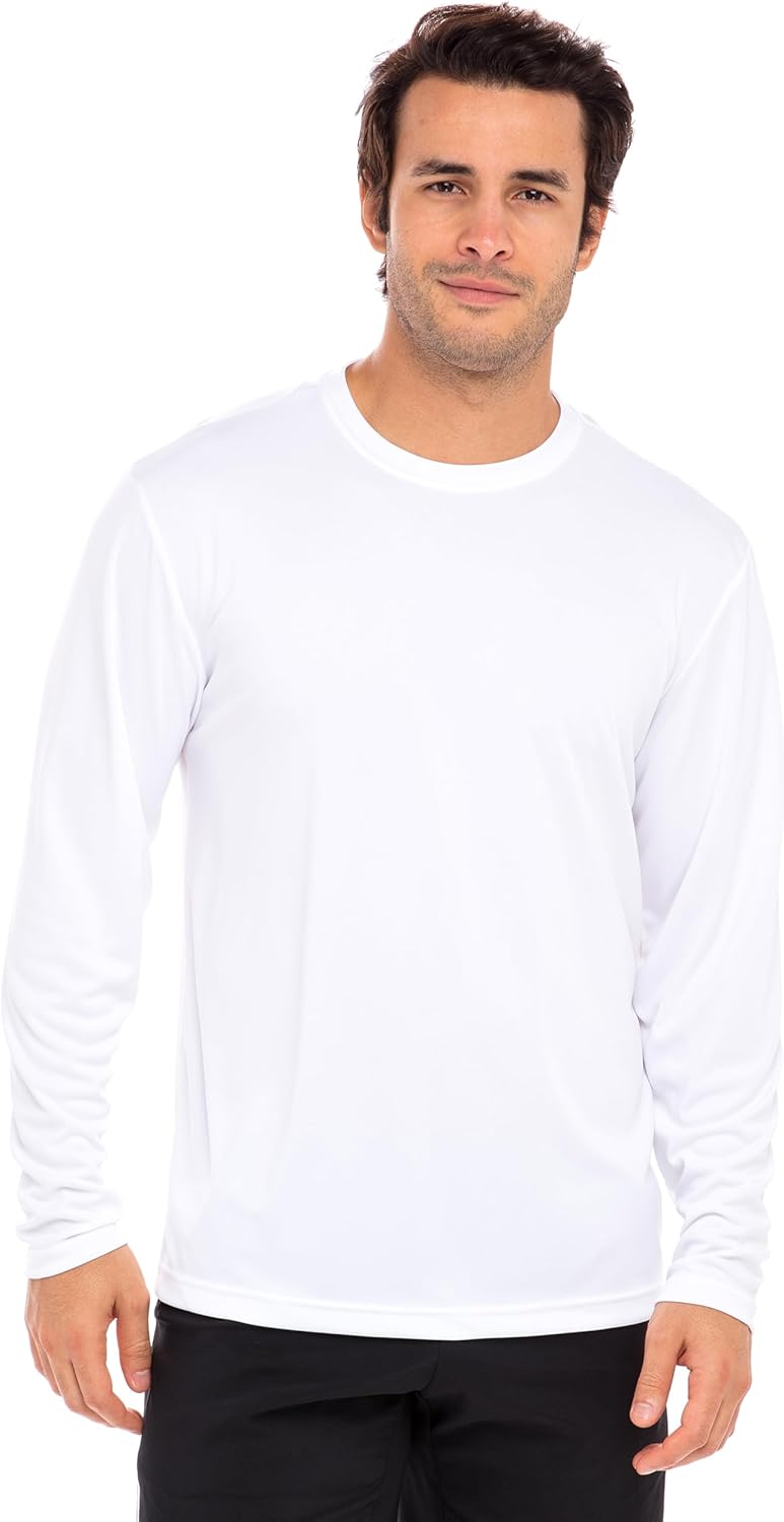 Skiennix Men's Long Sleeve Athletic Shirt - Moisture Wicking & UV Protection for Workouts | Dry Fit