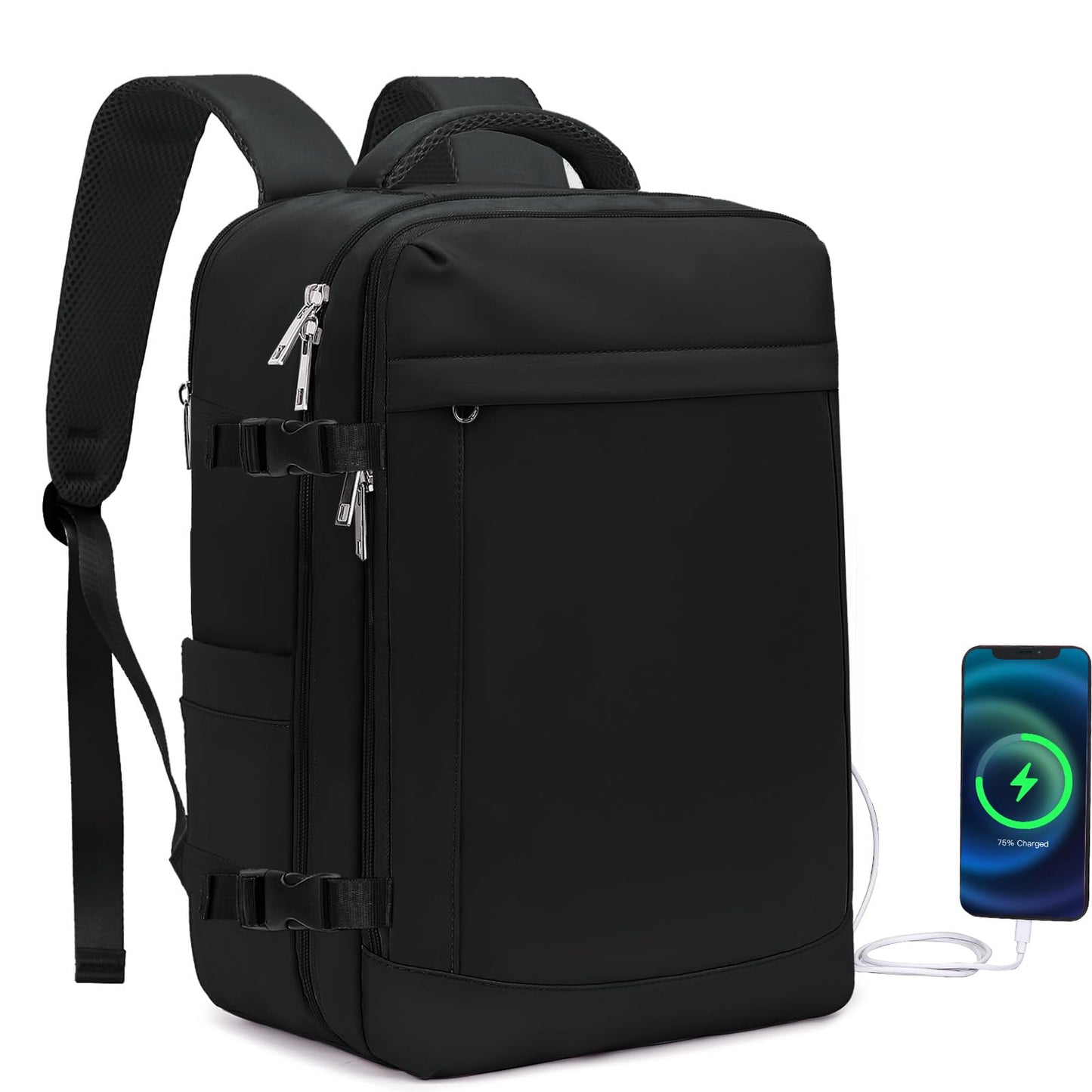 Lossga for Spirit Airlines Personal Item Bag 18x14x8 Inches Travel Bag Mens Travel Backpack for Women Fit Up to 17 inch Weekender Bags With Usb Charging Port Carry on Flight Approved