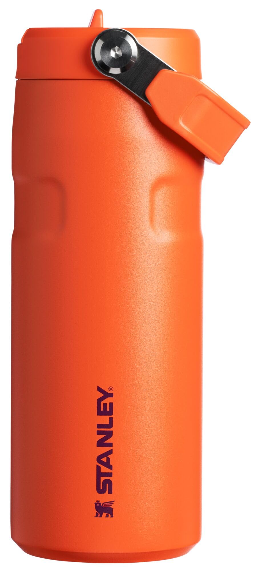 Stanley IceFlow Flip Straw 2.0 Water Bottle 16 OZ | Built-In Straw with Larger Opening | Lightweight & Leak-Resistant | Insulated Stainless Steel | BPA-Free | Tigerlily Plum