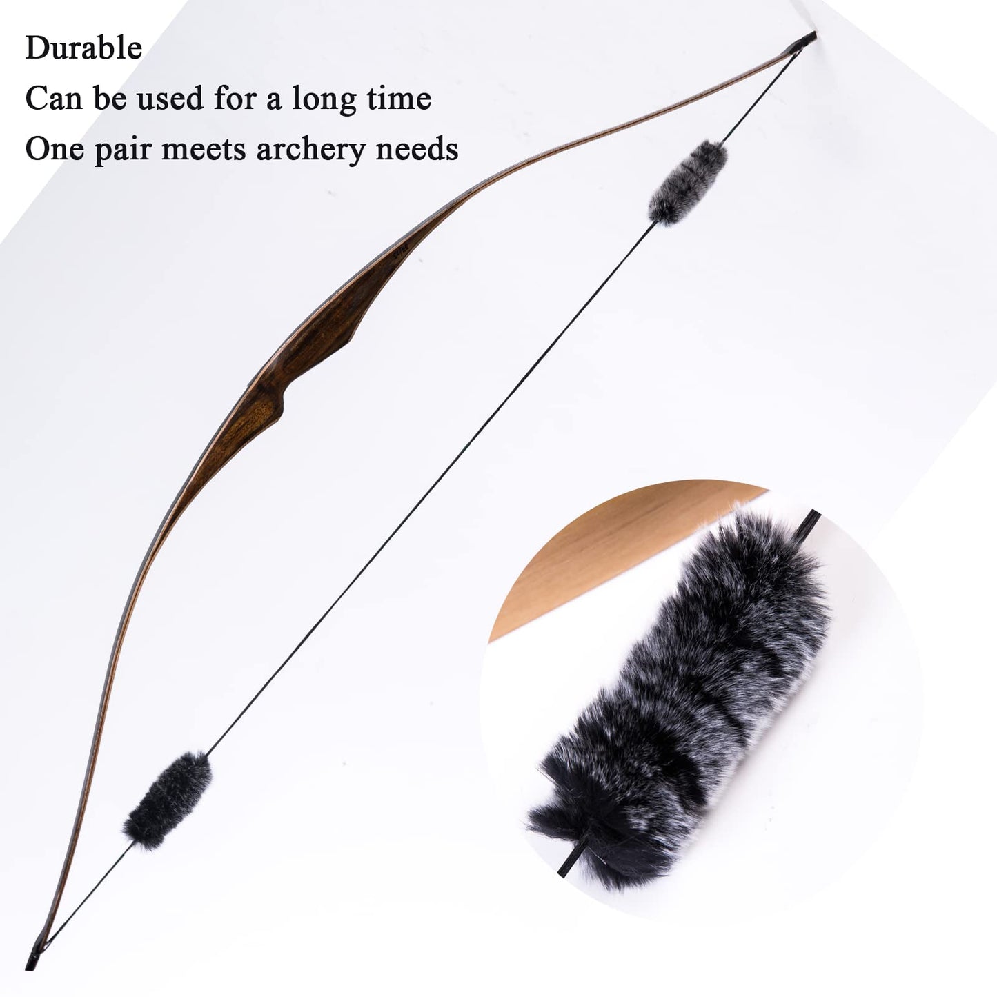 Toparchery Bow String Silencers One Pair for Recurve Bow Longbow