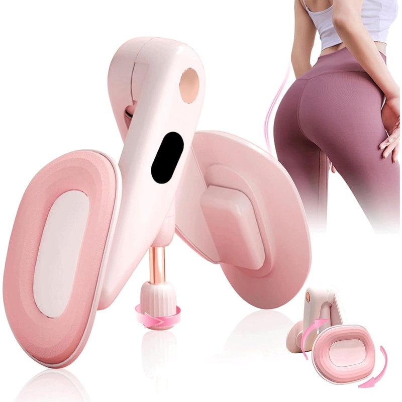 Thigh Trainer Thigh Exerciser for Women, 15-70lb Adjustable Resistance Inner Thigh Exerciser with Soft Pads, Thigh Trainer for Pelvic Floor Muscle Repair, Kegel Exercise