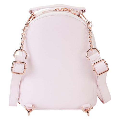 Loungefly Barbie Rose Gold Logo Convertible Backpack: Chic Style on the Go!