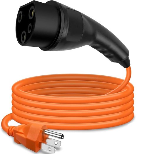 2.04.0620 EV Golf Cart Charging Power Cord Compatible with Evolution ICON EV Golf Carts 120V 3 Pin Charge Cable Assembly Replacement# ST-031016-PT