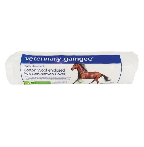 JorVet Gamgee Cotton Wound Dressing | Soft Non-Stick Padding for Veterinary Use | High-Absorbency Medical Cotton Wrap for Bandaging, Healing, and Wound Protection | White | 12 Inches