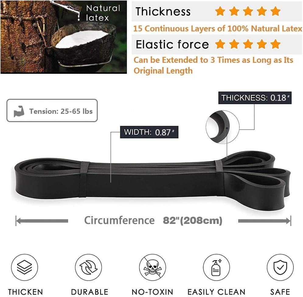 Skiennix Pull-Up Bands | Resistance Bands for Effective Workouts - Long & Versatile for Home or Gym