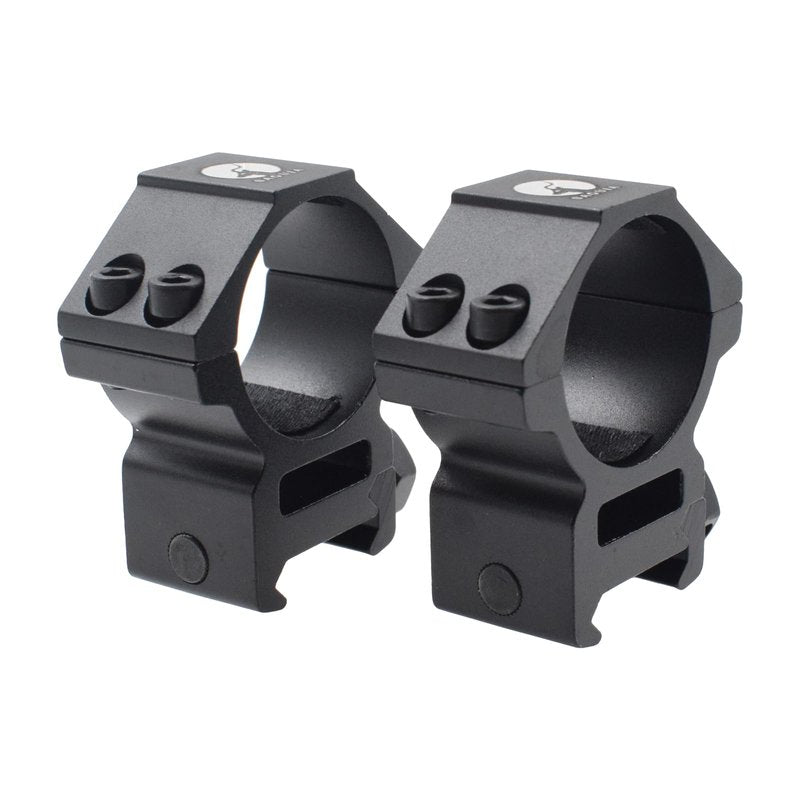 SAGUIA 30mm High Profile Tactical Scope Rings, Cantilever Style Offset Rifle Mount for Picatinny Rail, CNC 6061-T6 Aluminum Heavy Duty Scope Rings for Modern Sporting Rifles