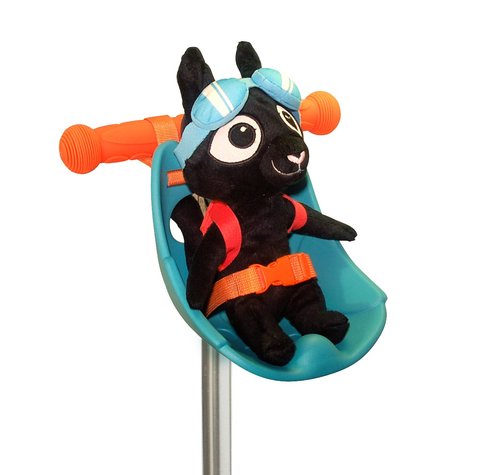 Scootaheadz Owl Scooter Seat – Fun Baby Doll Accessories - Adorable Kids Micro Scooter Accessories - Teddy Carrier for Toddlers - Also Fits Bikes and Trikes - Bike Doll Seat in Aqua Blue