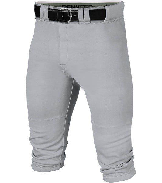 Penveer Knicker Style Adult & Youth Baseball Pants with Durable Snap Zip, Elastic Bottom Mens & Boys Baseball Pants