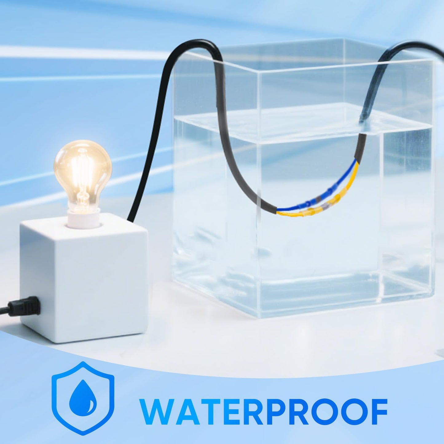 TICONN 200 PCS Solder Seal Wire Connectors, Heat Shrink Butt Connectors, Waterproof and Insulated Electrical Wire Terminals, Butt Splice (200PCS, Red)