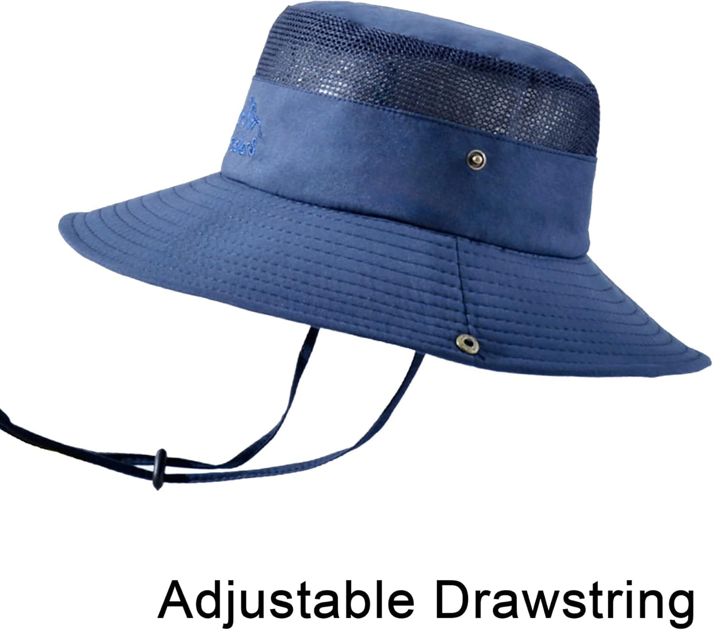 NPQQUAN Sun Bucket Hat - Wide Brim UPF 50+ Protection for Fishing & Beach - Deep Green