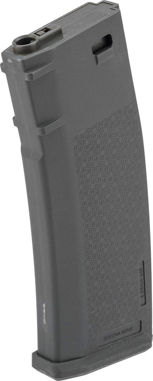 Evike Airsoft - Specna Arms 120rd Mid-Cap M4-Style Polymer AEG Airsoft S-Mag (Color: Grey)