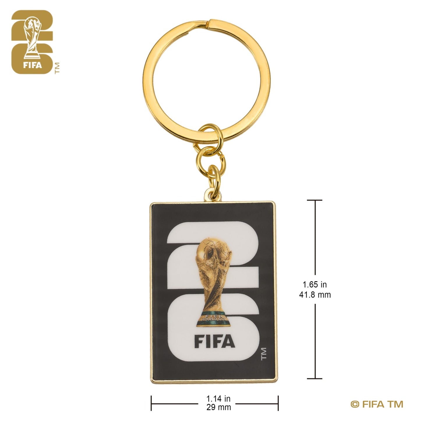 Official FIFA World Cup 2026 Edition - 1.75 Inch 2D Enamel Inlay 2026 Emblem Keychain - Once-in-a-Lifetime Collectorâ€™s Item - Premium Weighted Zinc Alloy - Perfect for Backpacks, Keys, & Luggage