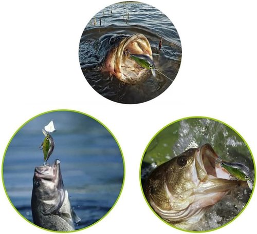 Fishing Lures Tackle Kit - Freshwater Bait Set with Crankbaits, Jigs, and Spoons for Bass, Trout & Salmon