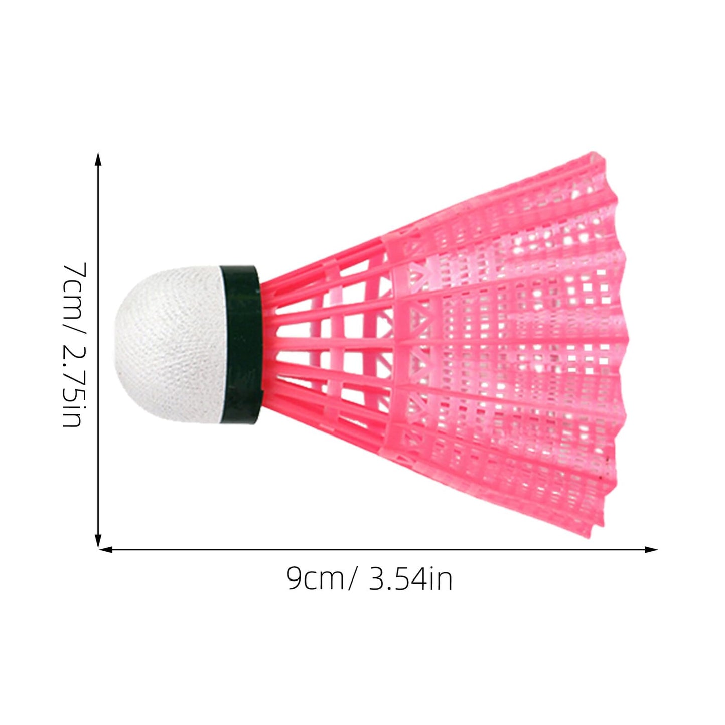 BIUDECO 6-Pack Badminton Shuttlecocks for Indoor Outdoor Play Durable Nylon Birdies for School Training Exercise Fitness Activities