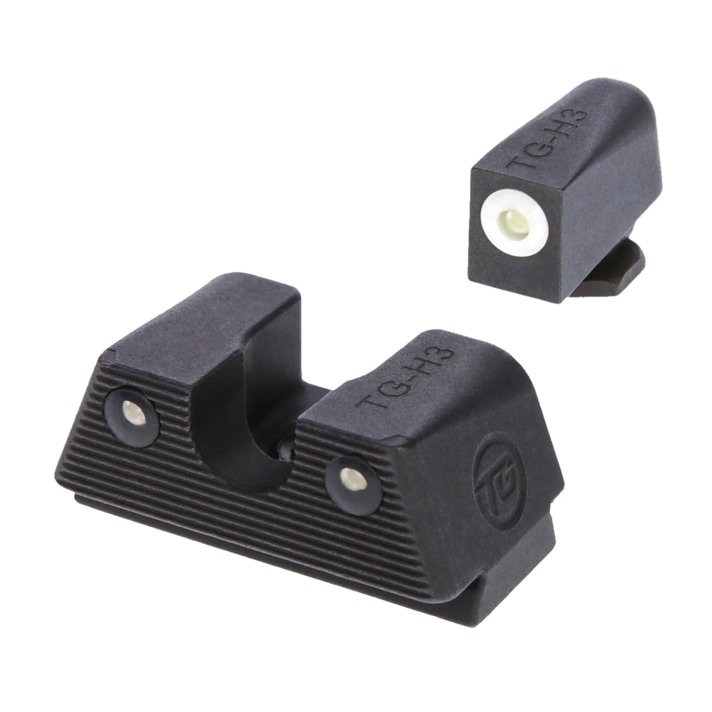 TRUGLO Tritium X Night Sight Set, Compatible with Glock 42/43 Handguns | Glowing Front & Rear Gun Sights with 3-Dot Configuration | Snag-Free Design Fits Most Standard Holsters