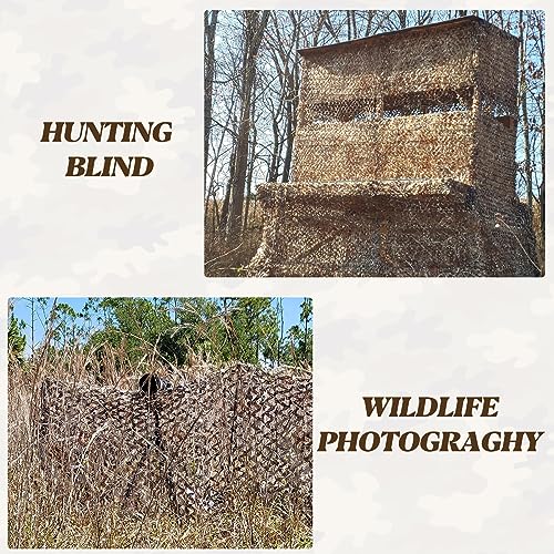 Camo Netting Camouflage Net - Dry Grass 4.9ft x 6.5ft