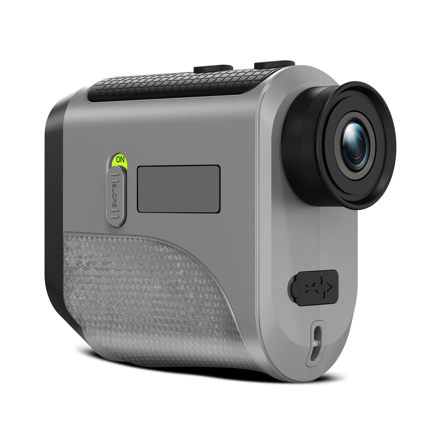 Golf Rangefinder with Slope and Pin Lock Vibration, 1200 Yards Laser Range Finder for Golf & Hunting, 7X Magnification, Rechargeable Rangefinders with Magnetic Stripe IP54 Waterproof (Grey)