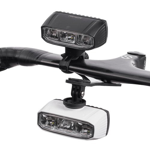 ACRUNU Super Bright LED Bike Light Bar for E-Bike - 1200 Lumens with High/Low Beam, 5 Modes, USB-C Rechargeable, Universal Mount for Mountain/Road Bikes & Out Front Mount (White, Large)