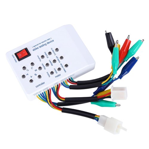 WGFOIP E-Bike Tester, Portable Brushless Motor Tester High Efficiency Motor Check with Indicator for Scooter E-Bike Diagnostics