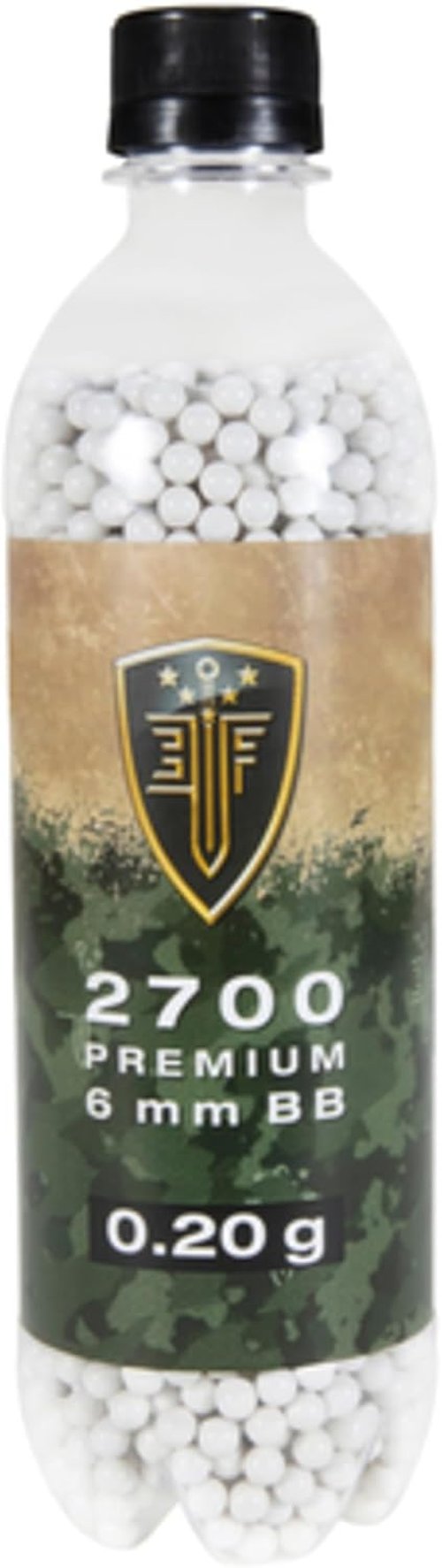Elite Force Premium Airsoft BBs - 6mm .25 Gram Ammo, 2700 Count for Precision Shooting