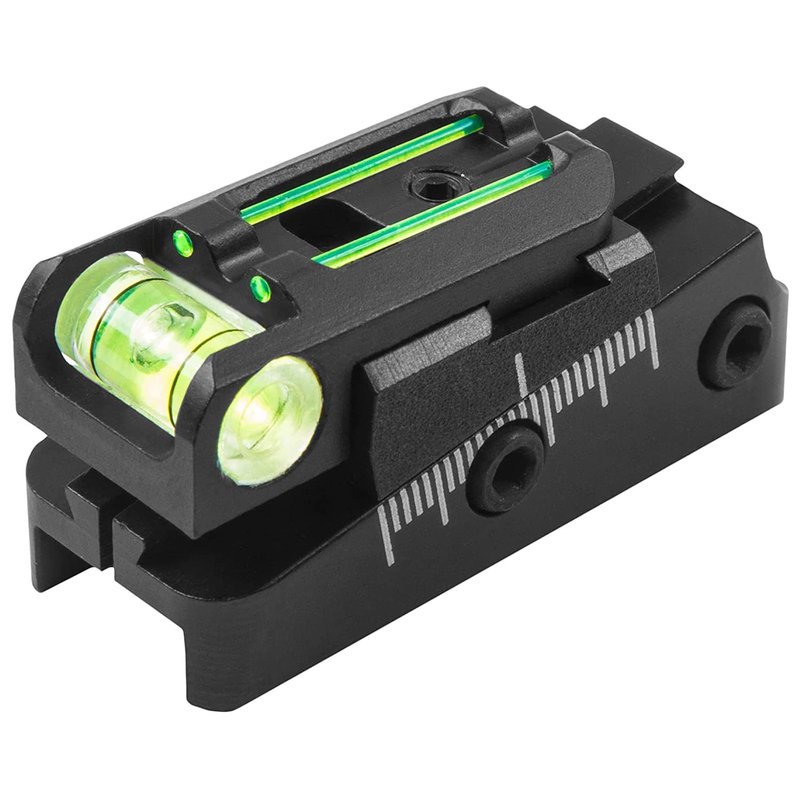 TRUGLO TruPoint Xtreme Universal Shotgun Sights with Luminescent Alignment Level and Elevation Ramp for Ribbed Shotgun