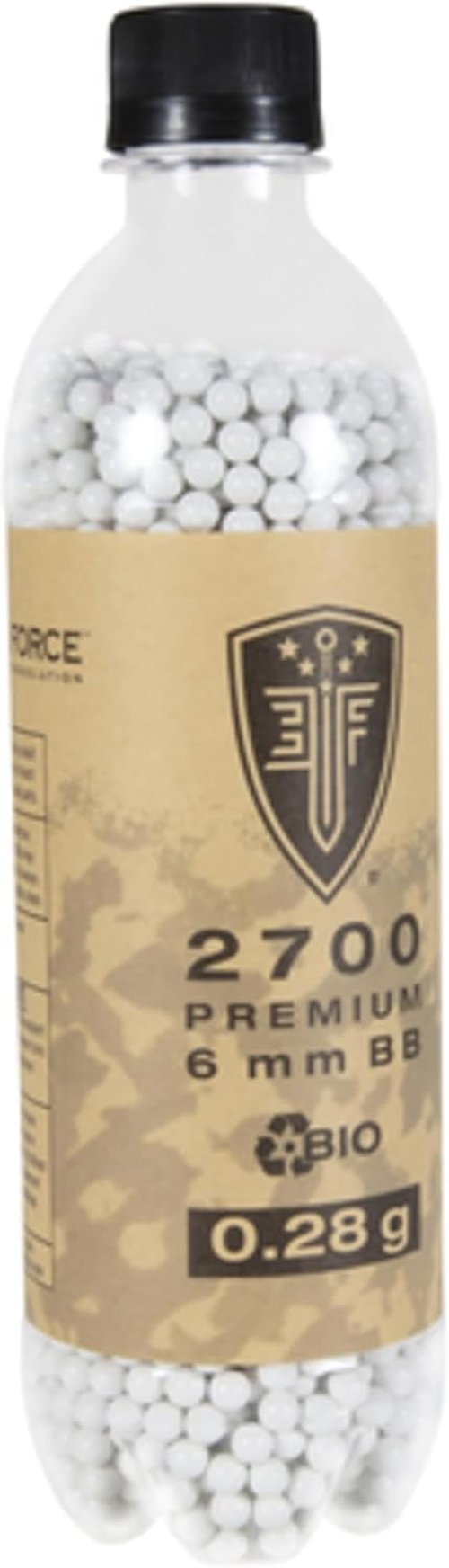 Elite Force Biodegradable 6mm Airsoft BBs - Premium .28 Gram, 2700 Count for Eco-Friendly Play