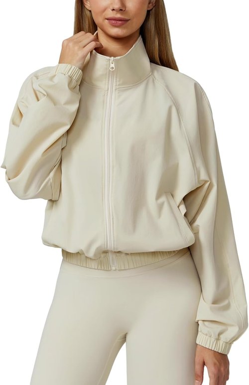 Altiland Lightweight Workout Jacket - Full Zip Athletic Gym Jacket for Women | Outdoor with Pockets