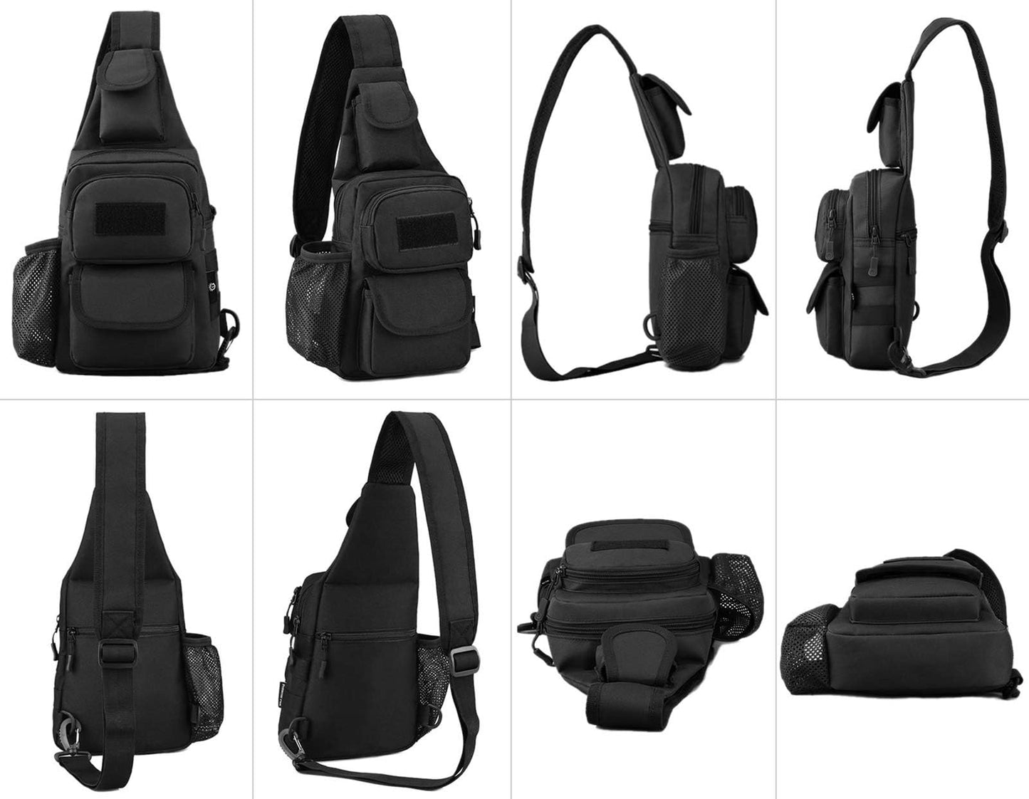 Sling Bag Crossbody Backpack for Men, Tactical Chest Shoulder Bags Daypack
