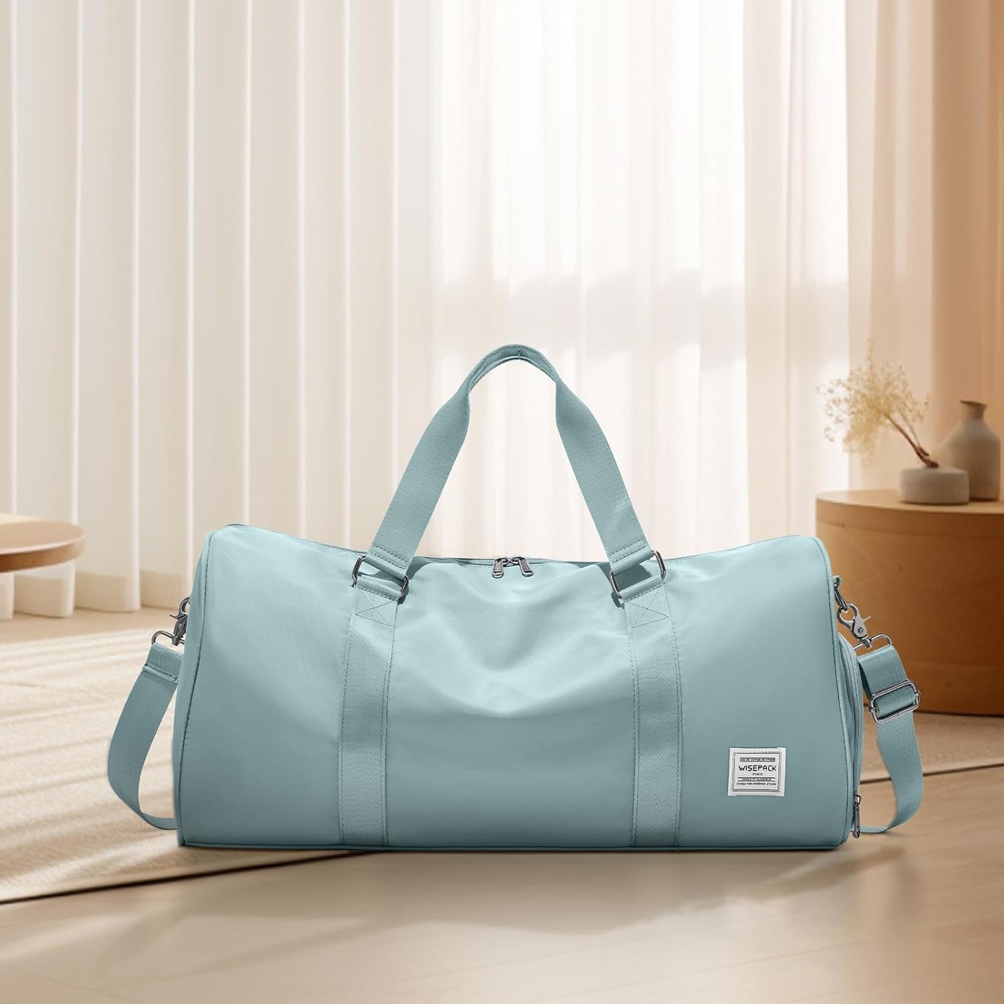 Skiennix Women's Gym Bag - Stylish Travel Duffel Tote for Weekend Getaways | Spacious & Durable